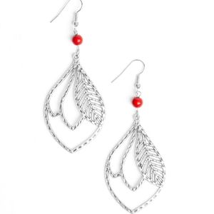 Silver Feather Earrings